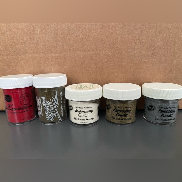 Embossing powder glitter crafting art stamp supplies holiday craft Christmas 🎄 - Picture 3 of 10